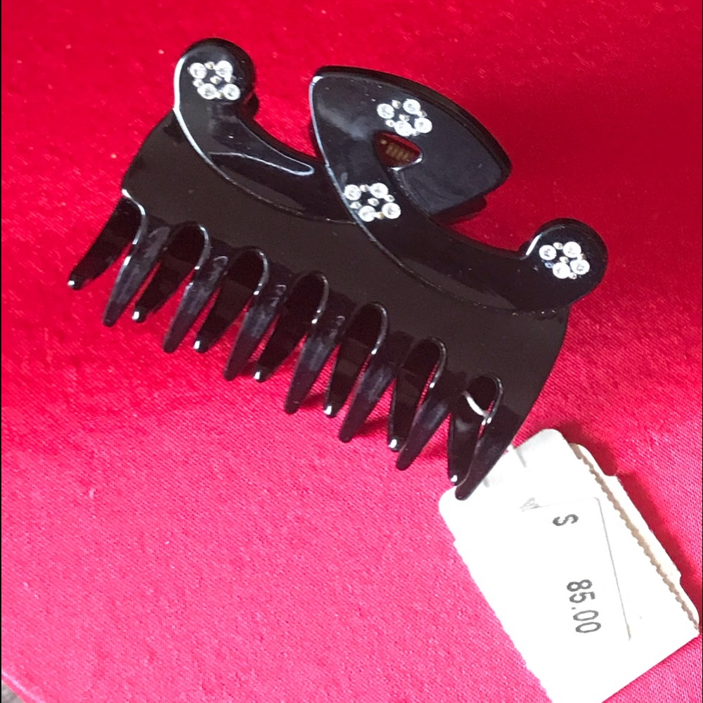 NWT HAIR CLIP Made in FRANCE  2.5". Neiman Marcus.